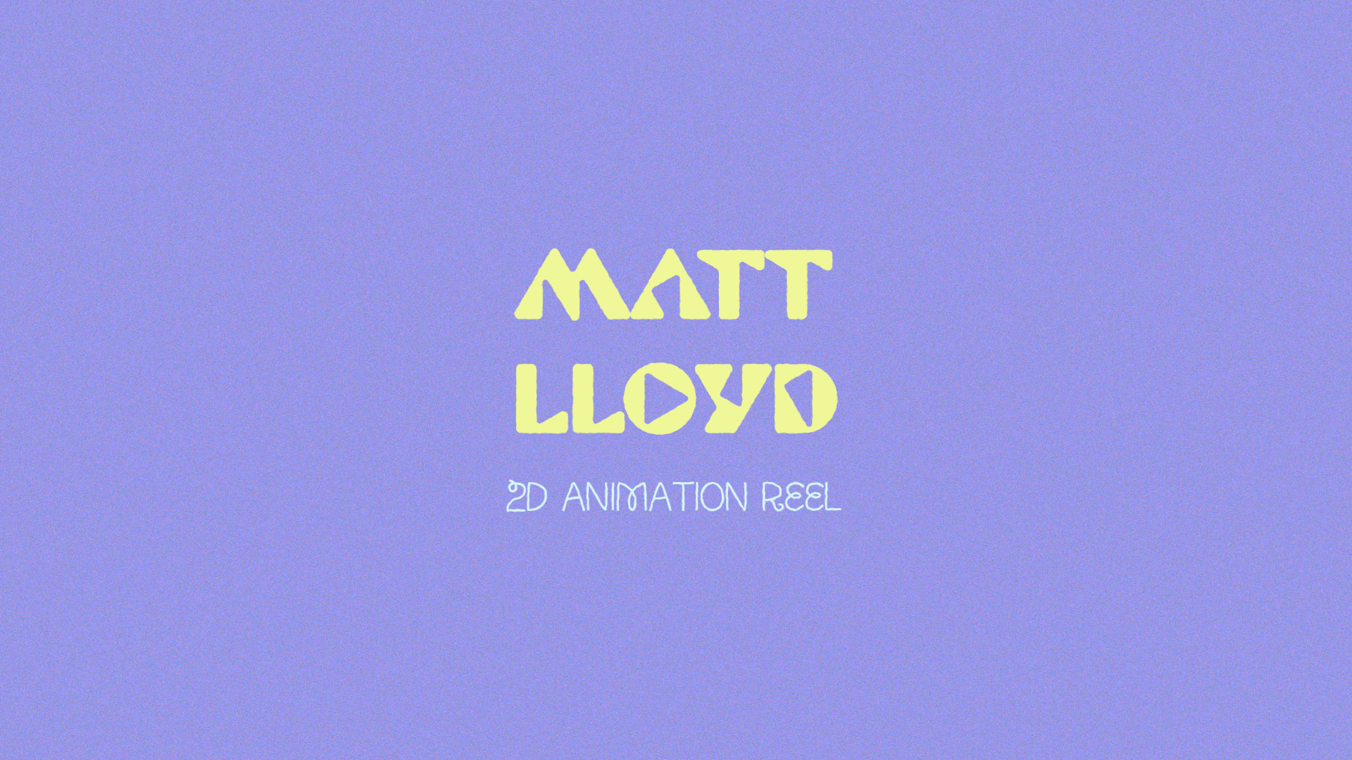 Main Animation showreel thumbnail