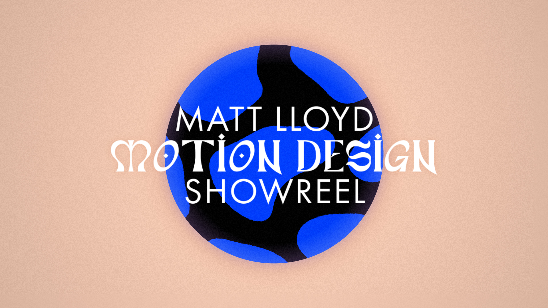 Motion graphics showreel thumbnail